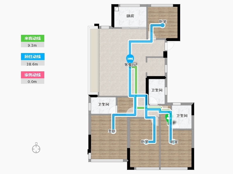 浙江省-丽水市-丽水建发·养云-114.74-户型库-动静线