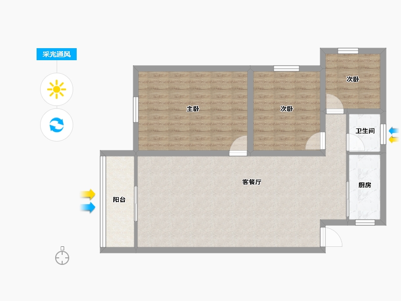 广东省-深圳市-汇雅苑-88.65-户型库-采光通风