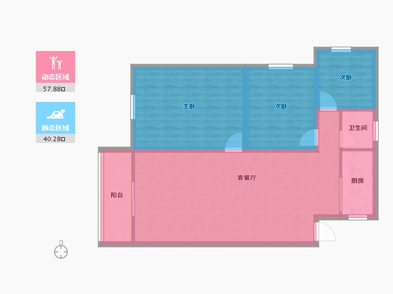 广东省-深圳市-汇雅苑-88.65-户型库-动静分区