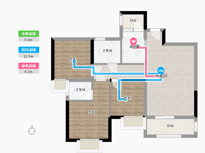 广东省-广州市-中山E城-71.20-户型库-动静线