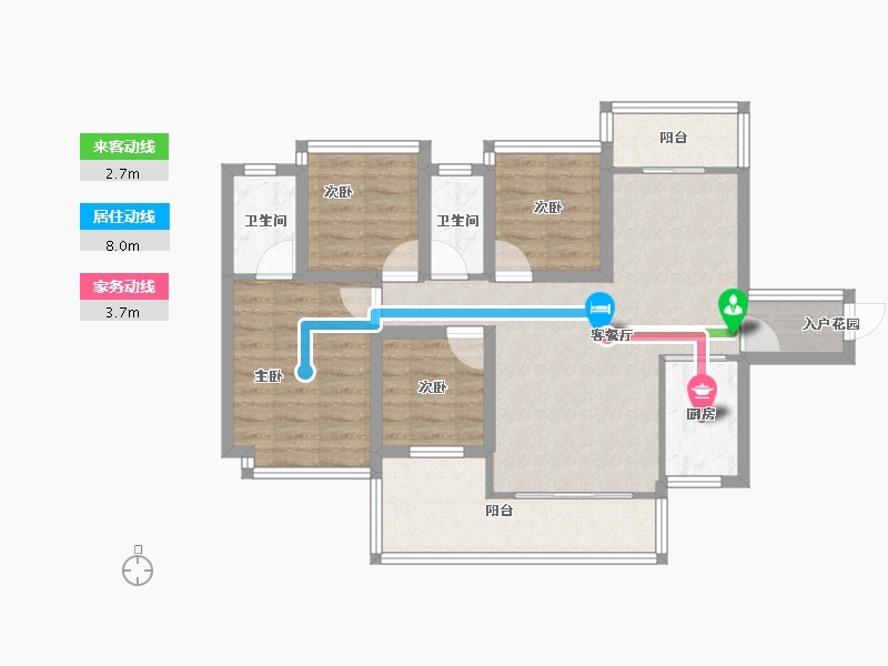 广东省-深圳市-宝龙嘉园-79.30-户型库-动静线