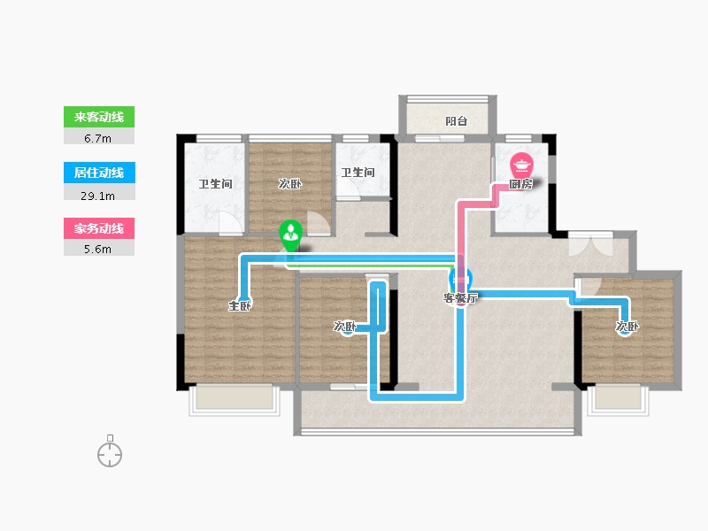 四川省-成都市-能建紫郡公馆-123.04-户型库-动静线