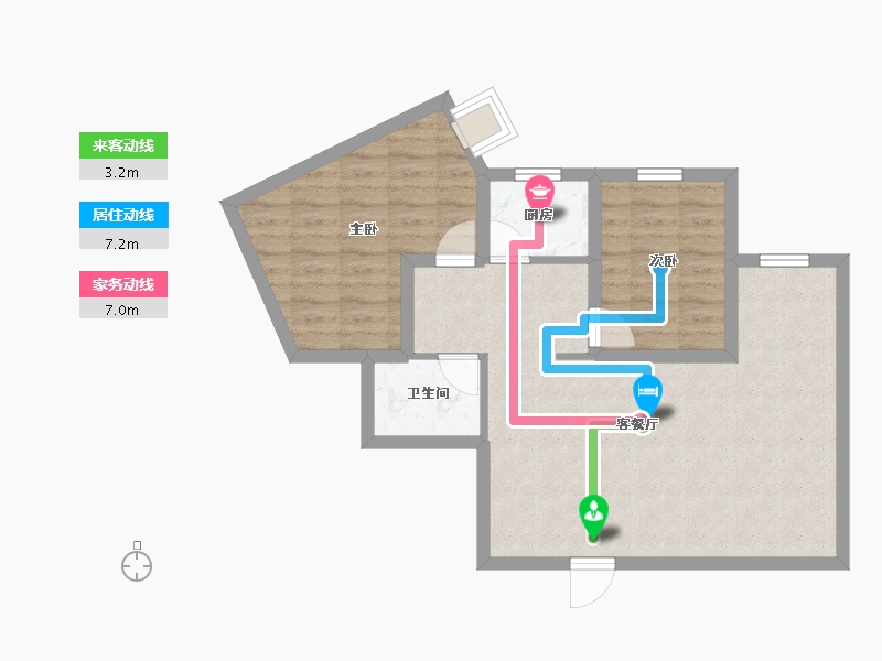 广东省-深圳市-京光海景花园-65.73-户型库-动静线