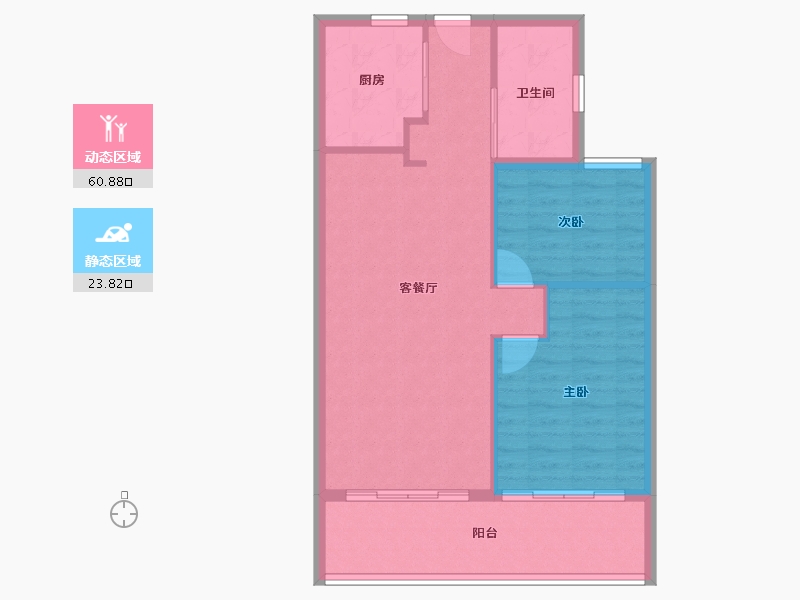 浙江省-温州市-新鸿蓝海-77.59-户型库-动静分区