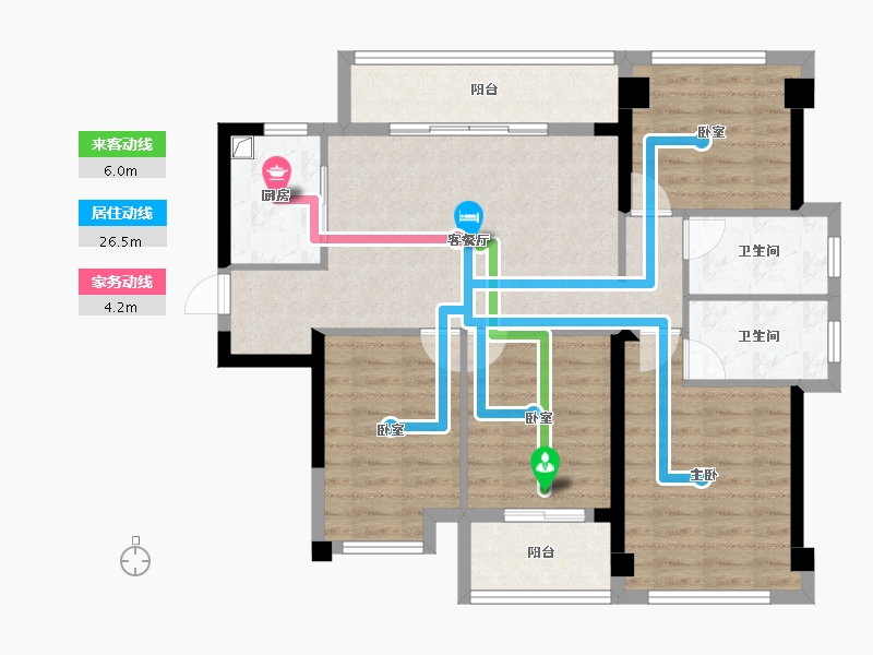 福建省-福州市-外滩一号-91.65-户型库-动静线