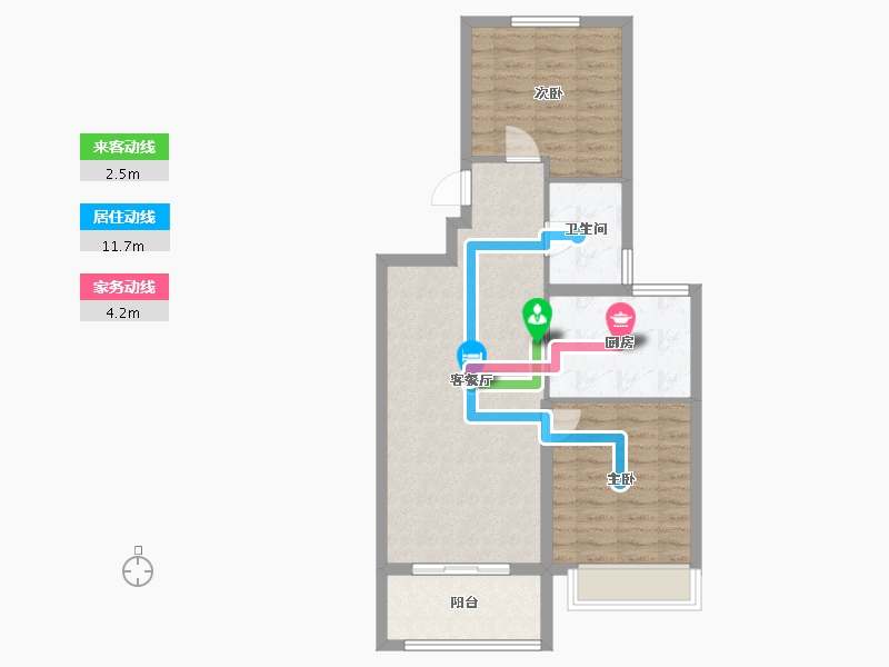 江苏省-徐州市-保利云上-72.80-户型库-动静线