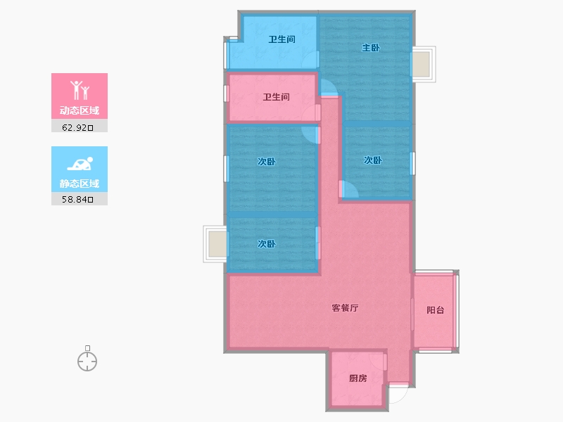 广东省-深圳市-星海名城(六期)-107.99-户型库-动静分区