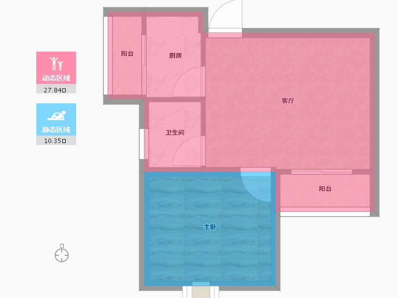 广东省-深圳市-海岸明珠-33.72-户型库-动静分区