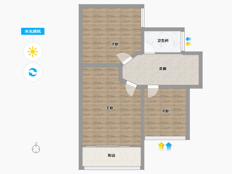 广东省-深圳市-宏发君域-71.67-户型库-采光通风