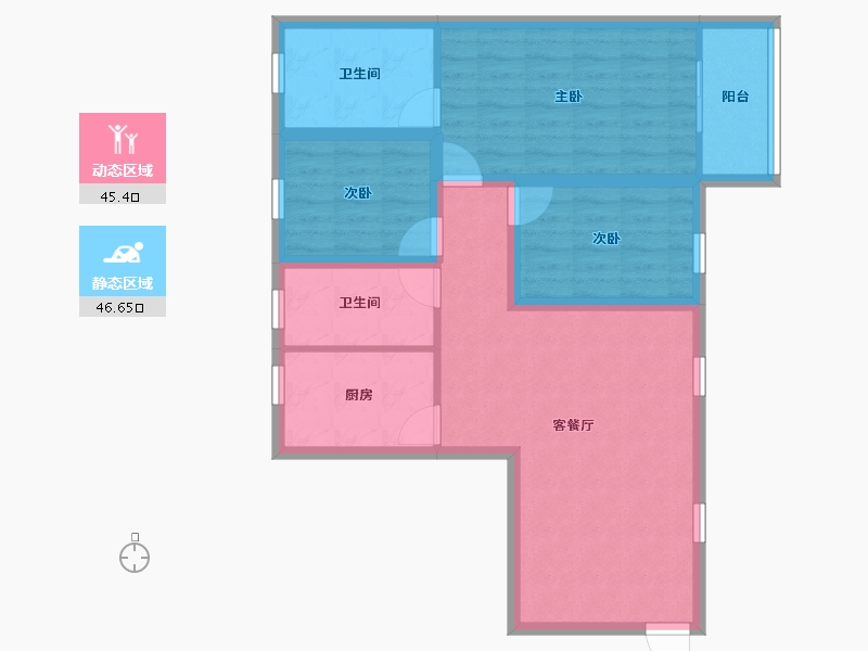 广东省-深圳市-常兴时代广场-81.90-户型库-动静分区