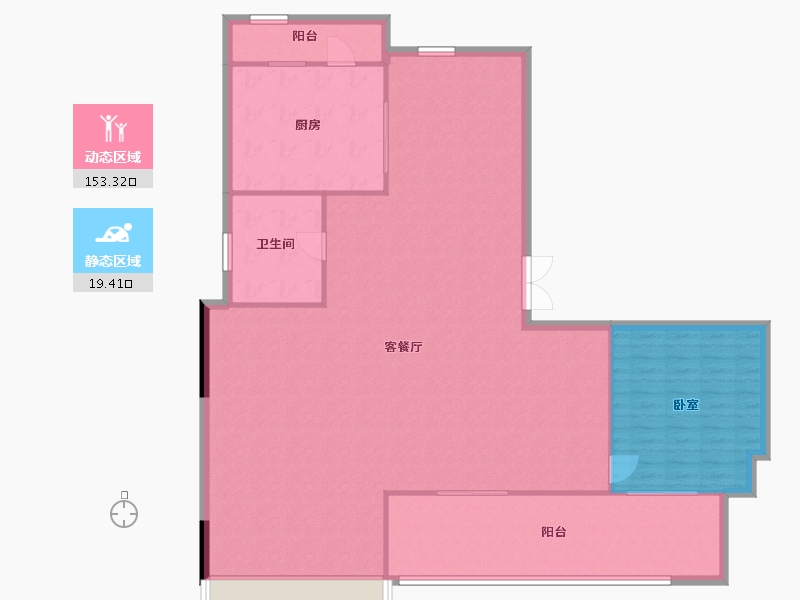 四川省-成都市-嘉合凤凰岛-162.65-户型库-动静分区