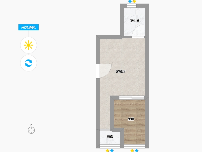 广东省-深圳市-高发公寓-21.41-户型库-采光通风