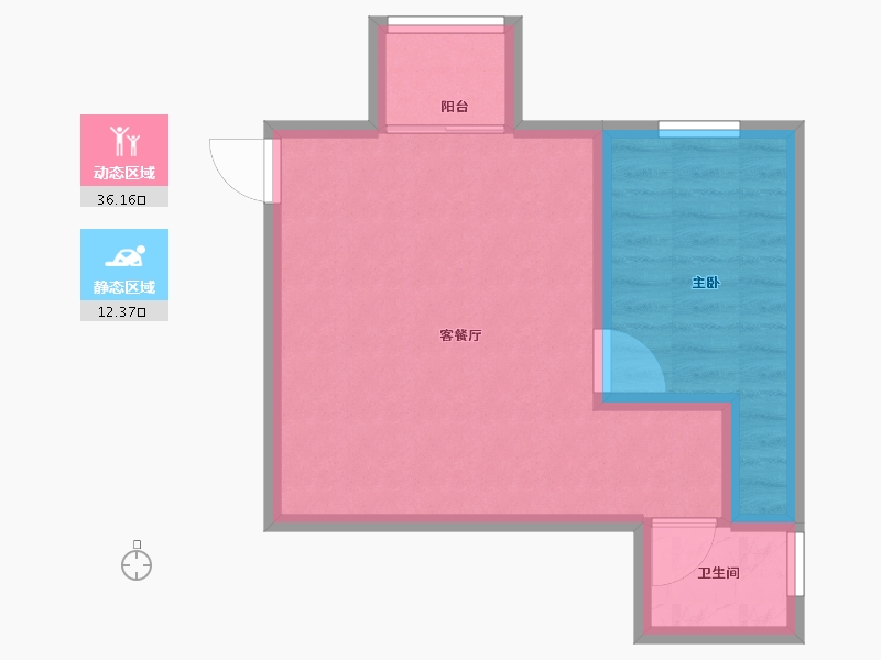 广东省-深圳市-光彩新天地-43.20-户型库-动静分区