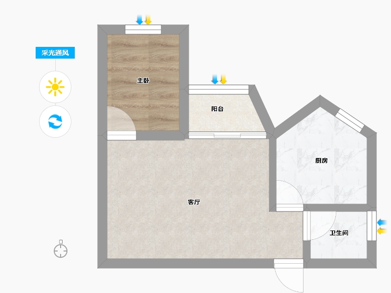 广东省-深圳市-汇宾广场-28.50-户型库-采光通风