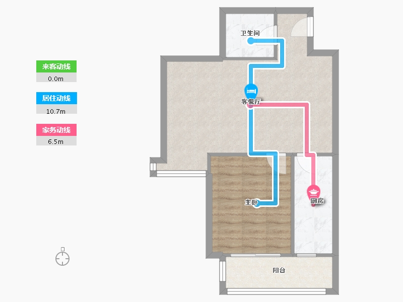 河北省-廊坊市-忆江南-58.90-户型库-动静线