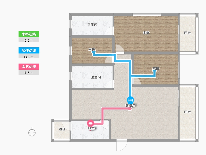 广东省-深圳市-星海名城(六期)-122.37-户型库-动静线