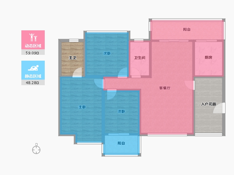 广东省-深圳市-华府国际-112.40-户型库-动静分区