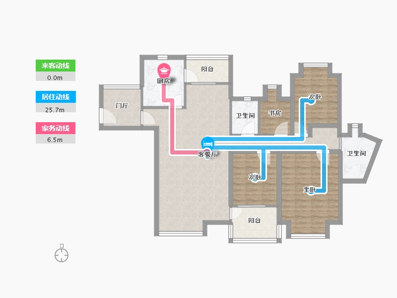 广东省-深圳市-阳光带海滨城(一期)-99.60-户型库-动静线