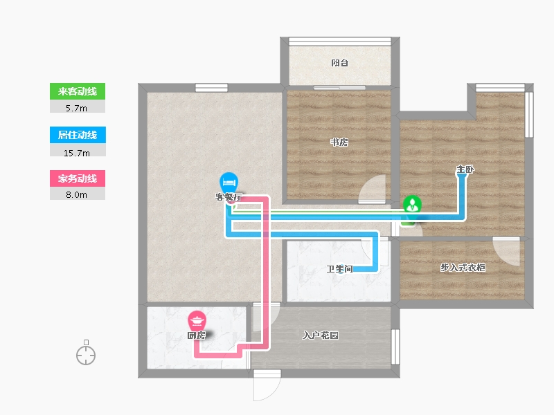 广东省-深圳市-鼎太风华(六期)-78.34-户型库-动静线