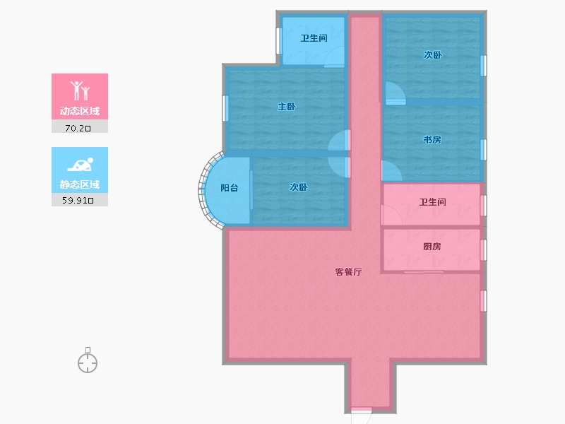 广东省-深圳市-港湾丽都-117.28-户型库-动静分区