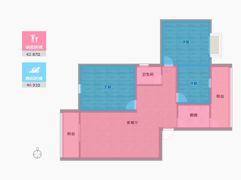 广东省-深圳市-山海翠庐-92.70-户型库-动静分区