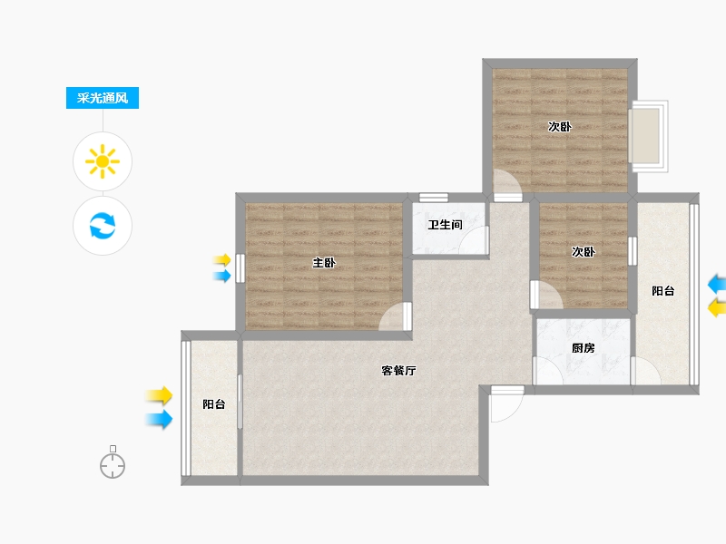 广东省-深圳市-山海翠庐-92.70-户型库-采光通风