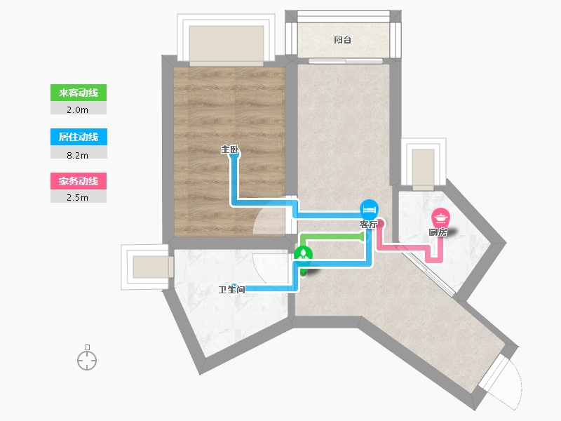 广东省-深圳市-阳光花地苑-30.39-户型库-动静线