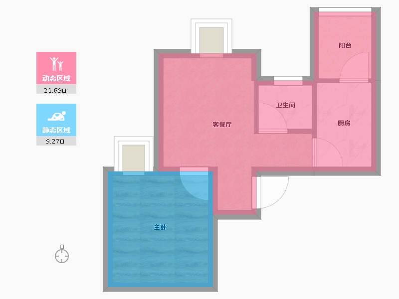 广东省-深圳市-新街口大厦-26.58-户型库-动静分区