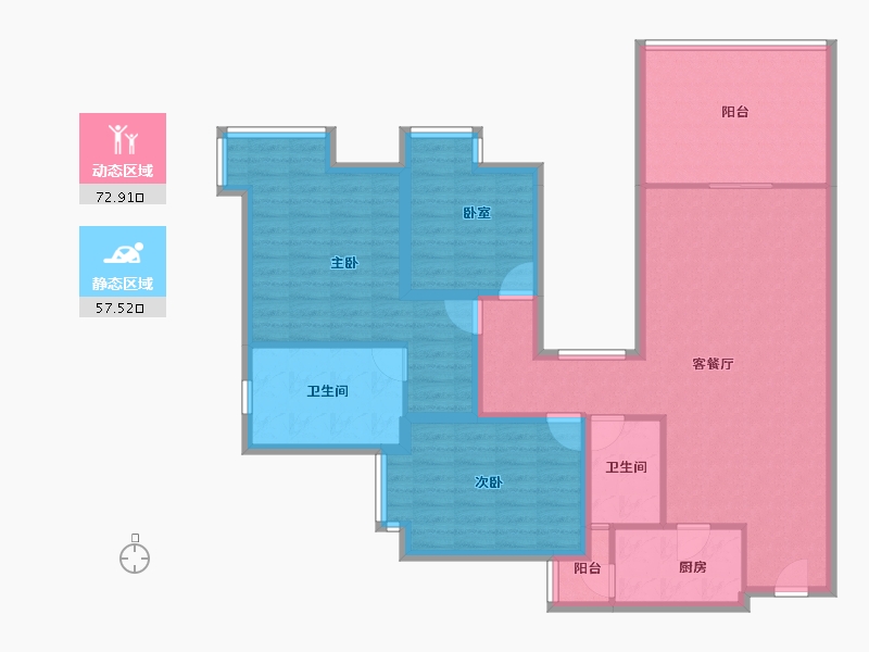 广东省-深圳市-金苹果-117.06-户型库-动静分区