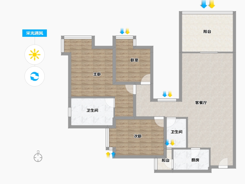 广东省-深圳市-金苹果-117.06-户型库-采光通风