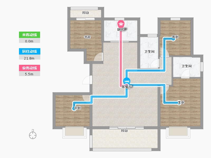 河南省-郑州市-保亿·豫景晨园-112.00-户型库-动静线