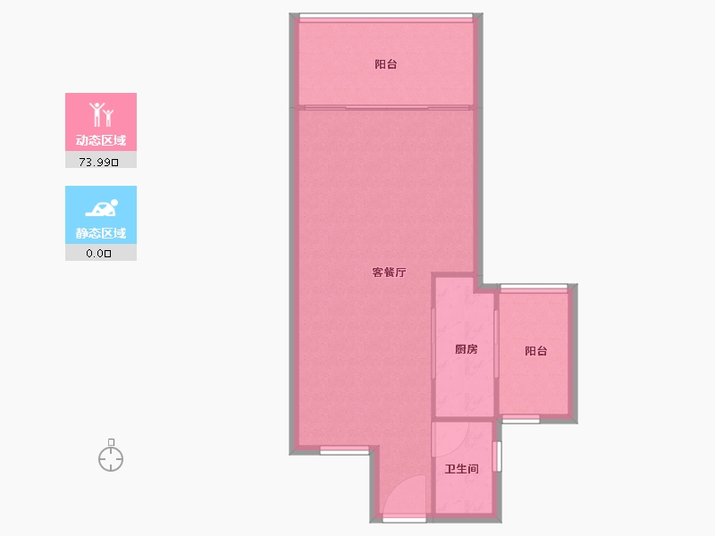 广东省-深圳市-南光城市花园-68.32-户型库-动静分区