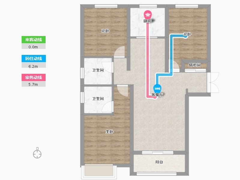 山西省-阳泉市-西城枫景-94.00-户型库-动静线