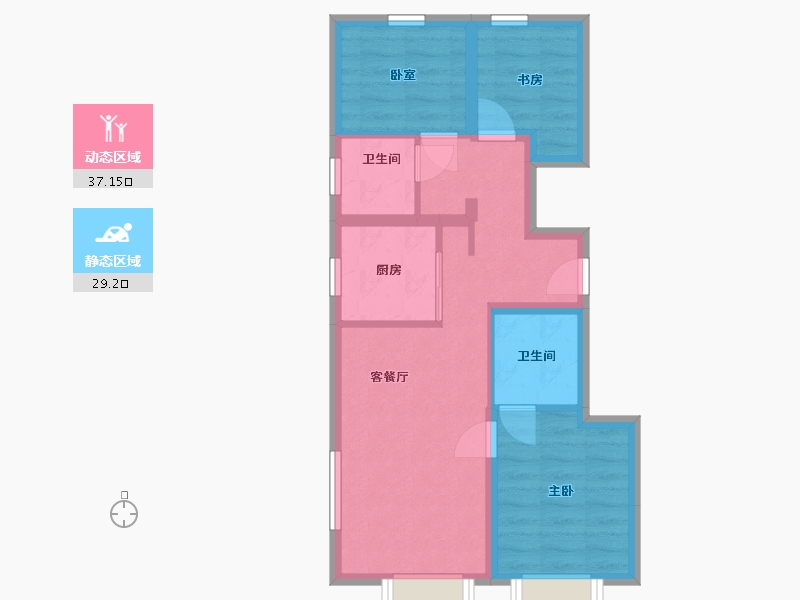 河北省-廊坊市-福华郡-96.00-户型库-动静分区