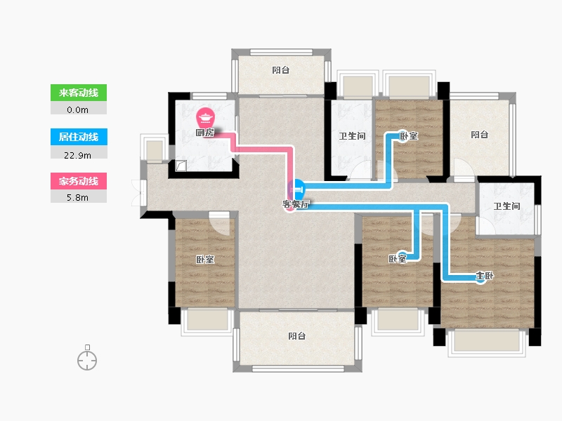 广东省-惠州市-鑫洲湖心岛1号-112.01-户型库-动静线