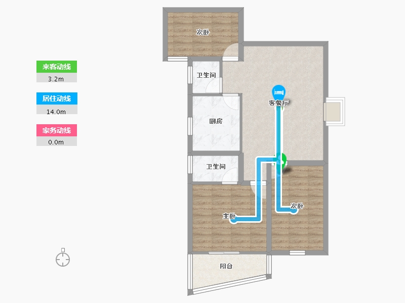 广东省-深圳市-万象新园-75.72-户型库-动静线