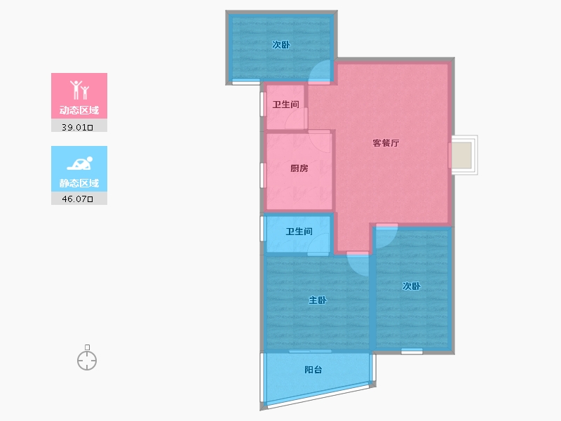 广东省-深圳市-万象新园-75.72-户型库-动静分区