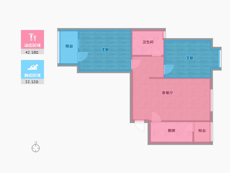 湖北省-武汉市-老关新城-65.12-户型库-动静分区