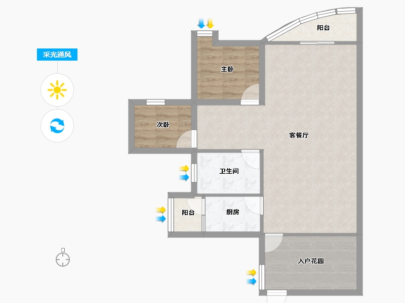 广东省-深圳市-名家富居-72.72-户型库-采光通风