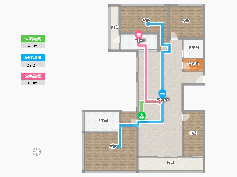 广东省-深圳市-十五峯花园-169.69-户型库-动静线