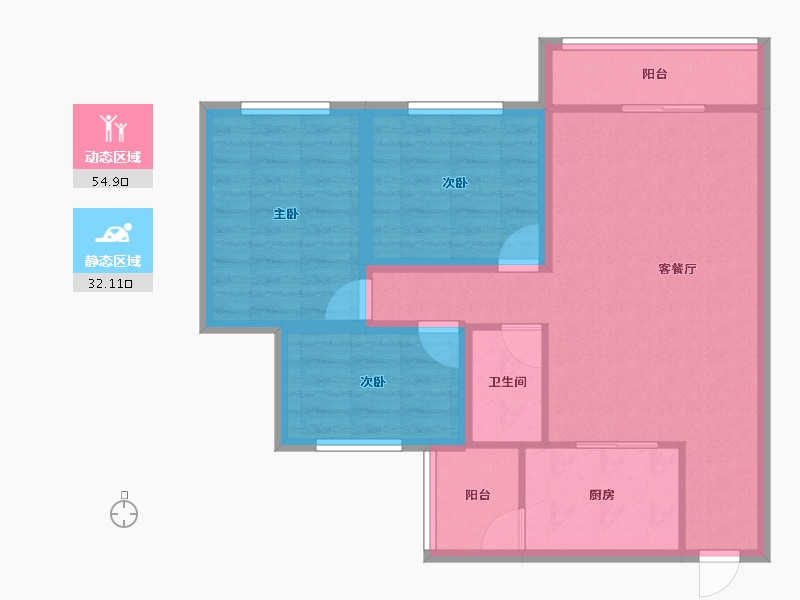 广东省-深圳市-钜建大厦-77.55-户型库-动静分区