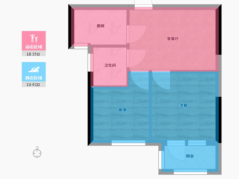 湖北省-潜江市-东立壹品-41.00-户型库-动静分区