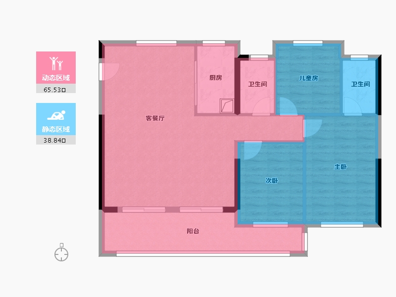 福建省-宁德市-三盛璞悦山河-94.40-户型库-动静分区