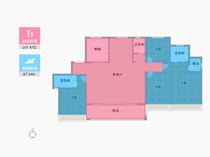 浙江省-温州市-溪境-180.00-户型库-动静分区