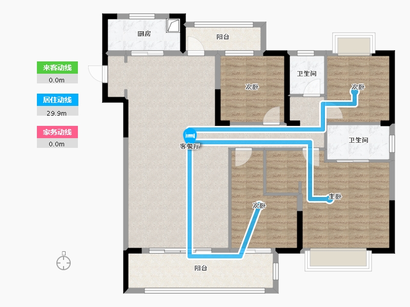 福建省-泉州市-大雅居-129.00-户型库-动静线