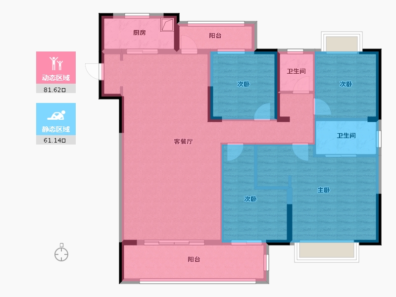 福建省-泉州市-大雅居-129.00-户型库-动静分区