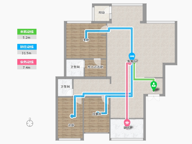 河南省-郑州市-碧源荣府-135.20-户型库-动静线