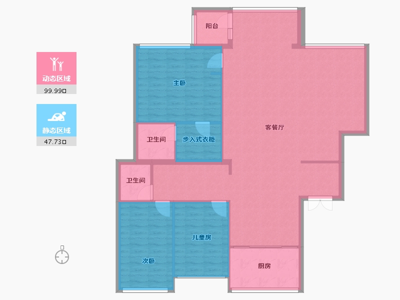 河南省-郑州市-碧源荣府-135.20-户型库-动静分区