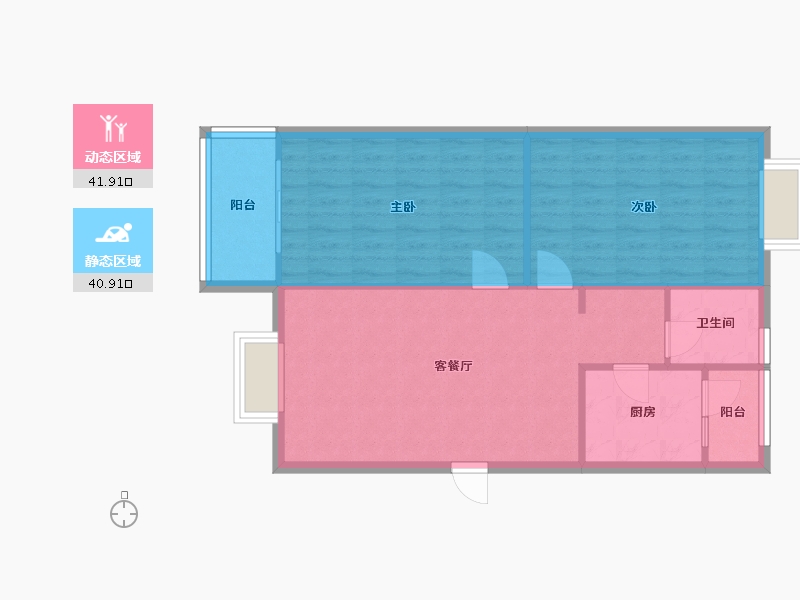 四川省-成都市-半边街新居-东区-87.00-户型库-动静分区