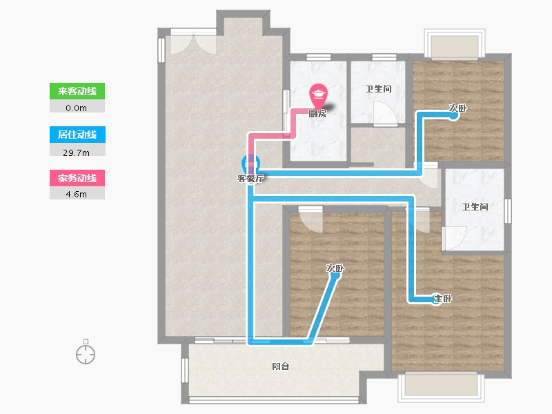 江苏省-常州市-香悦豪庭-126.00-户型库-动静线